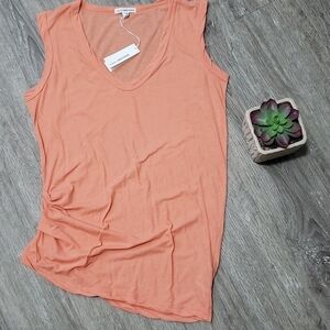 James Perse Ruched Tank Sz 1